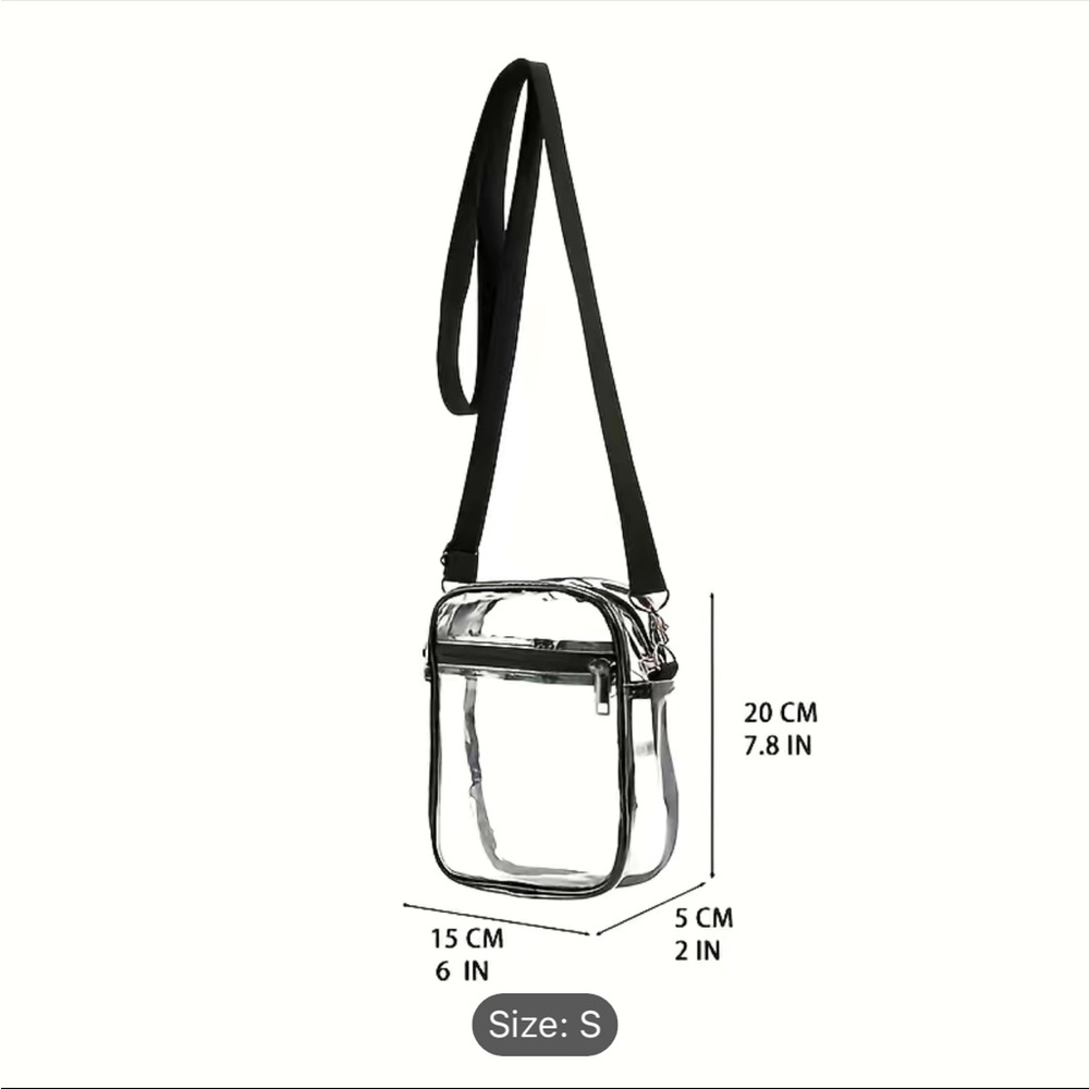 Clear sling crossbody bag